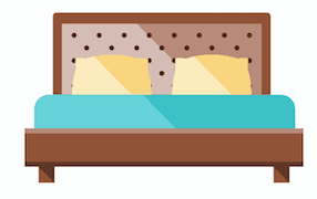 Bed frame logo